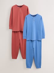 Red/Blue Long Sleeve Pyjamas 2 Pack (3-16yrs) - Image 1 of 6