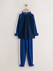 Blue Stripes Long Sleeve Jogger Pyjamas Set 3 Pack (3-16yrs) - Image 2 of 7