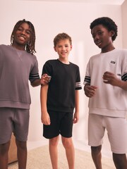 Black/Grey Offline Short Pyjamas 3 Pack (3-16yrs) - Image 2 of 3