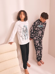 Black/Blue Gamer Long Sleeve Pyjamas 2 Pack (3-16yrs) - Image 1 of 4