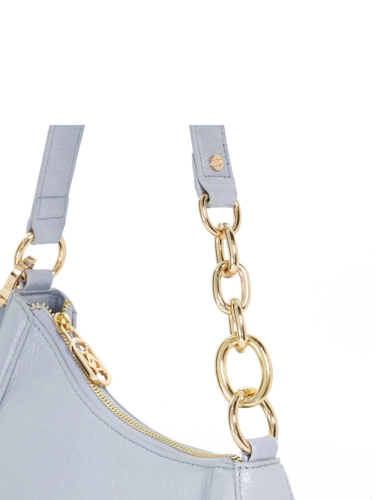 Dune London Light Blue Direction Small Smart Scoop Shoulder Bag - Image 4 of 4 Dune London Light Blue Direction Small Smart Scoop Shoulder Bag - Image 4 of 4