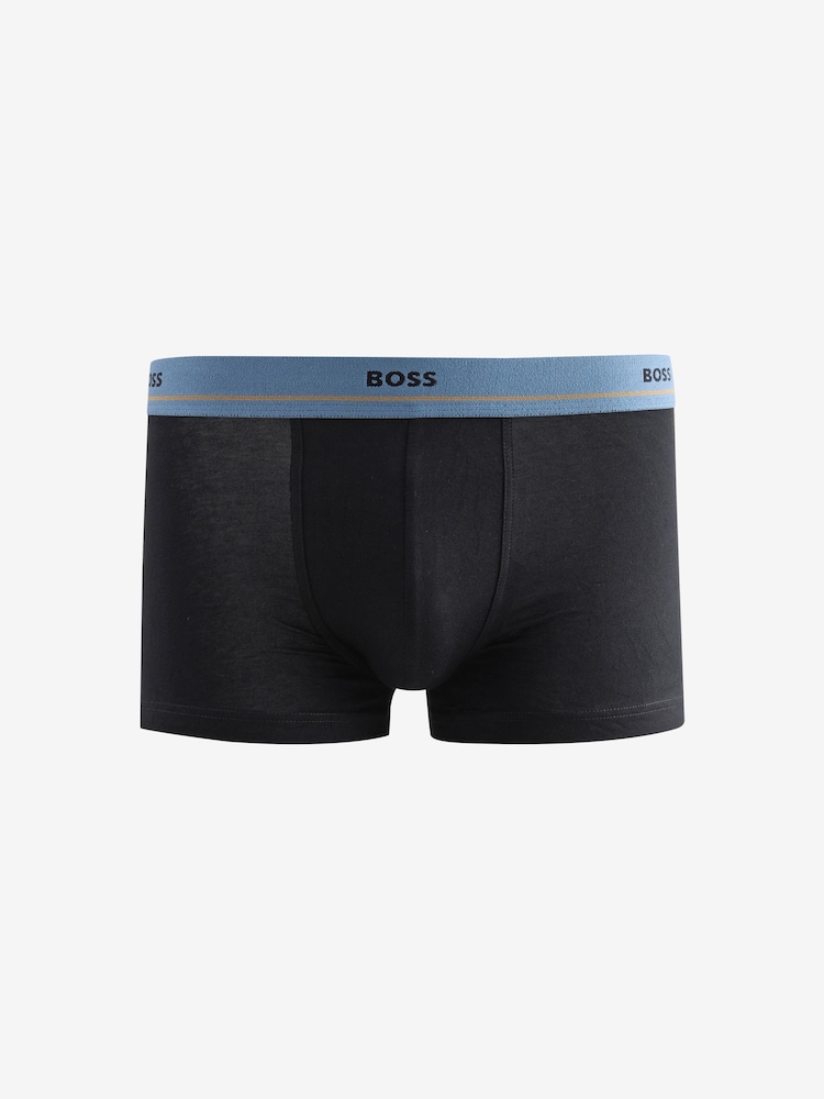 Negro - BOSS Essential Logo Boxer Trunks 5 Pack - Imagen 6 de 6