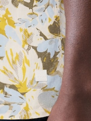 BOSS Floral Yellow Vibe Relaxed-Fit Shirt - Image 3 of 5