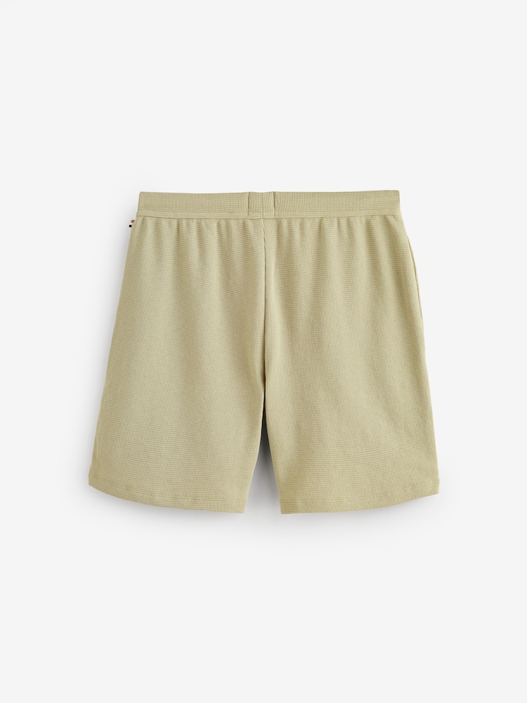 Verde caqui - Pantalones cortos BOSS Waffle - Imagen 3 de 3 Verde caqui - Pantalones cortos BOSS Waffle - Imagen 3 de 3