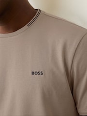 BOSS Green Taul Tipped Regular Fit Logo T-Shirt - Image 3 of 5