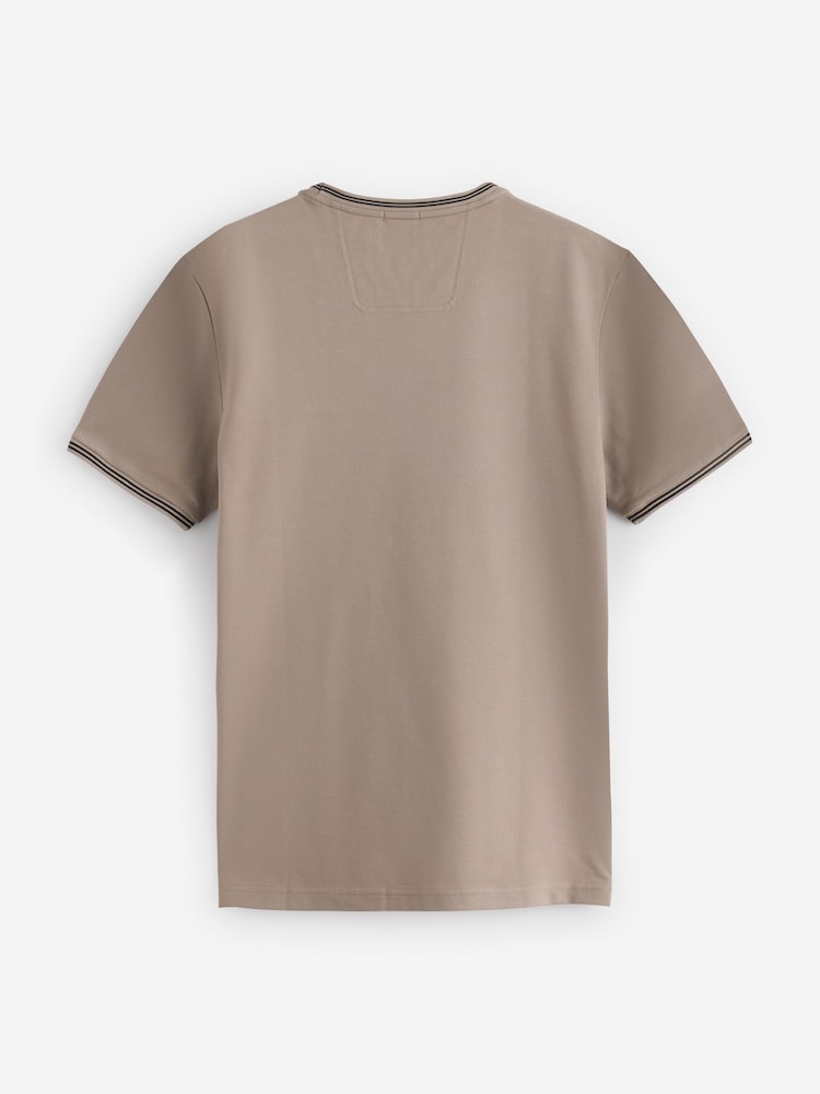 BOSS Green Taul Tipped Regular Fit Logo T-Shirt - Image 5 of 5 BOSS Green Taul Tipped Regular Fit Logo T-Shirt - Image 5 of 5