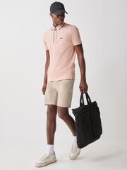 BOSS Orange Philix Quarter Zip Polo Shirt - Image 2 of 5