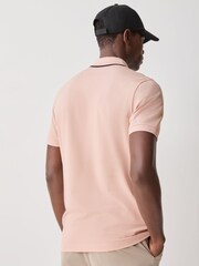 BOSS Orange Philix Quarter Zip Polo Shirt - Image 3 of 5