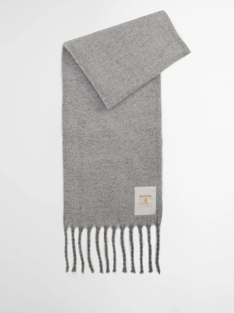 Barbour® Grey Ellison Scarf - Image 1 of 3 Barbour® Grey Ellison Scarf - Image 1 of 3