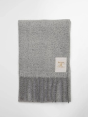 Barbour® Grey Ellison Scarf - Image 2 of 3