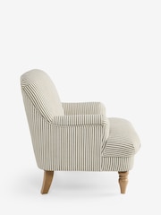Laura Ashley Ullswater Stripe Green Clipsham Accent Chair - Image 6 of 7
