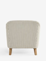 Laura Ashley Ullswater Stripe Green Clipsham Accent Chair - Image 7 of 7