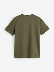 Verde măsliniu - Tricou BOSS din bumbac Mulați/Elastici - Imaginea 5 din 5