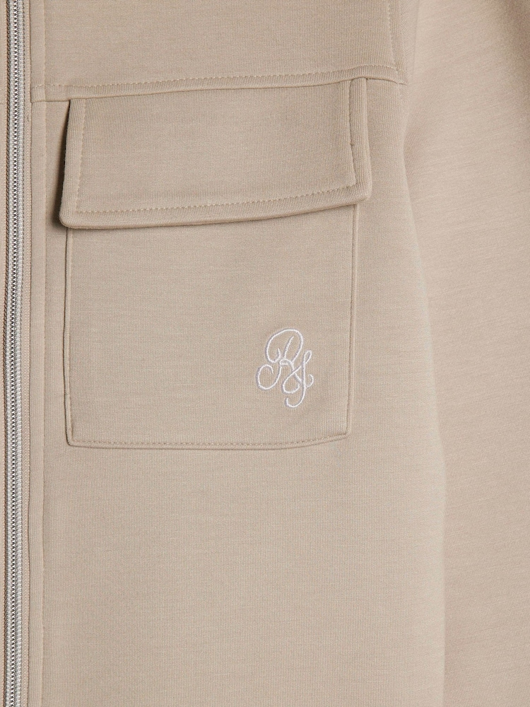 River Island Natural Scuba Shacket & Short 3 Piece Set - Image 5 of 5 River Island Natural Scuba Shacket & Short 3 Piece Set - Image 5 of 5