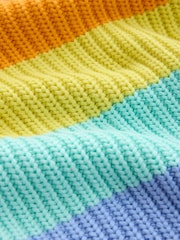 Little Bird by Jools Oliver Rainbow Stripe Knitted Cardigan - Image 13 of 16