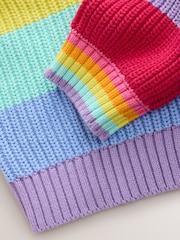 Little Bird by Jools Oliver Rainbow Stripe Knitted Cardigan - Image 16 of 16
