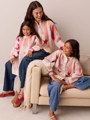 Little Bird Rainbow Stars Family Christmas Cardigan - Image 2 of 10