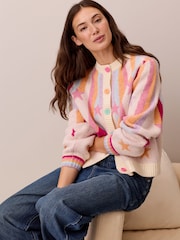 Little Bird Rainbow Stars Family Christmas Cardigan - Image 5 of 10