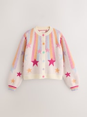 Little Bird Rainbow Stars Family Christmas Cardigan - Image 6 of 10