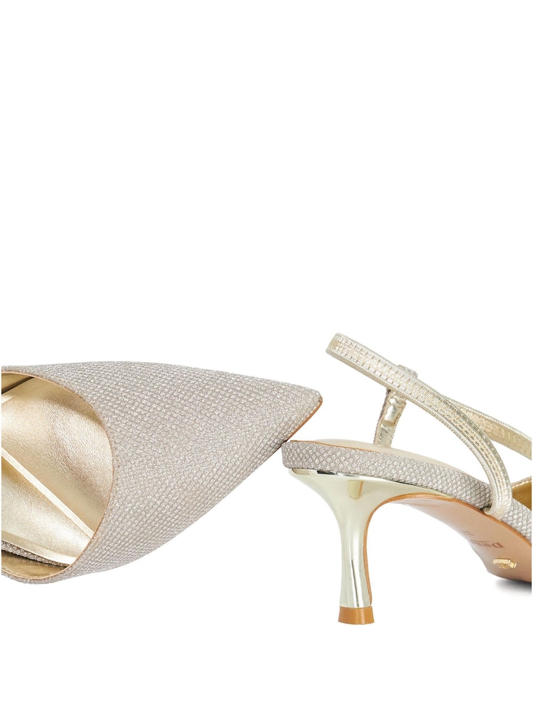 Dune London Metallic Standard Fit Leather Charming Court Shoes - Image 6 of 6 Dune London Metallic Standard Fit Leather Charming Court Shoes - Image 6 of 6