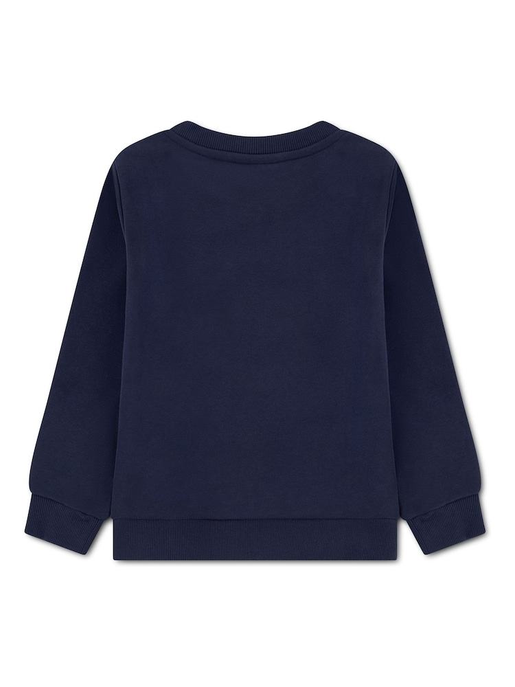 Lacoste Blue Taping Crewneck Sweatshirt - Image 2 of 4