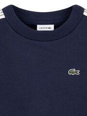 Lacoste Blue Taping Crewneck Sweatshirt - Image 3 of 4
