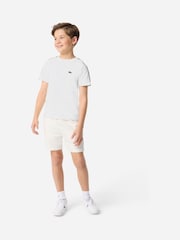 Lacoste White Taping T-Shirt - Image 3 of 7