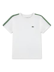 Lacoste White Taping T-Shirt - Image 4 of 7