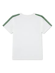 Lacoste White Taping T-Shirt - Image 5 of 7