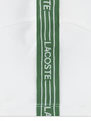 Lacoste White Taping T-Shirt - Image 7 of 7