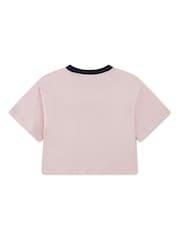 Lacoste Pink Crest Relaxed T-Shirt - Image 2 of 3
