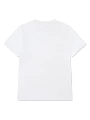 Lacoste White Croc Grid T-Shirt - Image 5 of 7