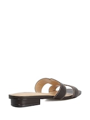 Dune London Brown Standard Fit Loupe Smart Slider Sandals - Image 3 of 5
