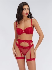 Boux Avenue Pillar Box Red Angelique Leg Harness - Image 2 of 4