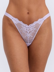 Lavender/Butter Yellow/Pistachio/Cornflower/White - حزمة من 5 قطع سراويل داخلية عالية الساق من الدانتيل Fran من Boux Avenue - صورة 2 من 6