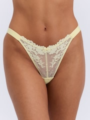 Lavender/Butter Yellow/Pistachio/Cornflower/White - حزمة من 5 قطع سراويل داخلية عالية الساق من الدانتيل Fran من Boux Avenue - صورة 6 من 6