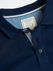 Saltwell Blue Cotton Short Sleeve Polo Shirt - Image 5 of 7