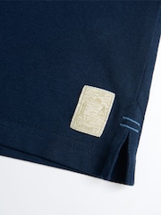 Saltwell Blue Cotton Short Sleeve Polo Shirt - Image 9 of 9