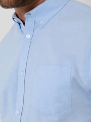 Saltwell Blue Short Sleeve Oxford Shirt - Image 6 of 7