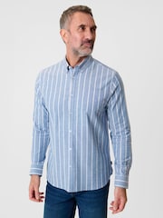 Saltwell Pink Stripe Long Sleeve Oxford Shirt - Image 1 of 4