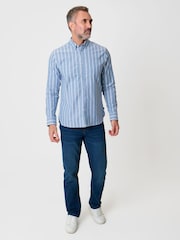 Saltwell Pink Stripe Long Sleeve Oxford Shirt - Image 3 of 4