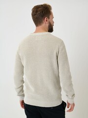 Saltwell Cream Textured Crew Neck Jumper - Image 2 of 5