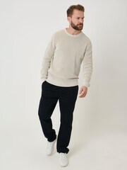 Saltwell Cream Textured Crew Neck Jumper - Image 3 of 5