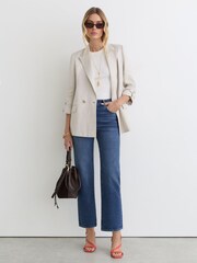 Reiss Lana Straight-Leg Cropped Jeans - תמונה 6 מתוך 7