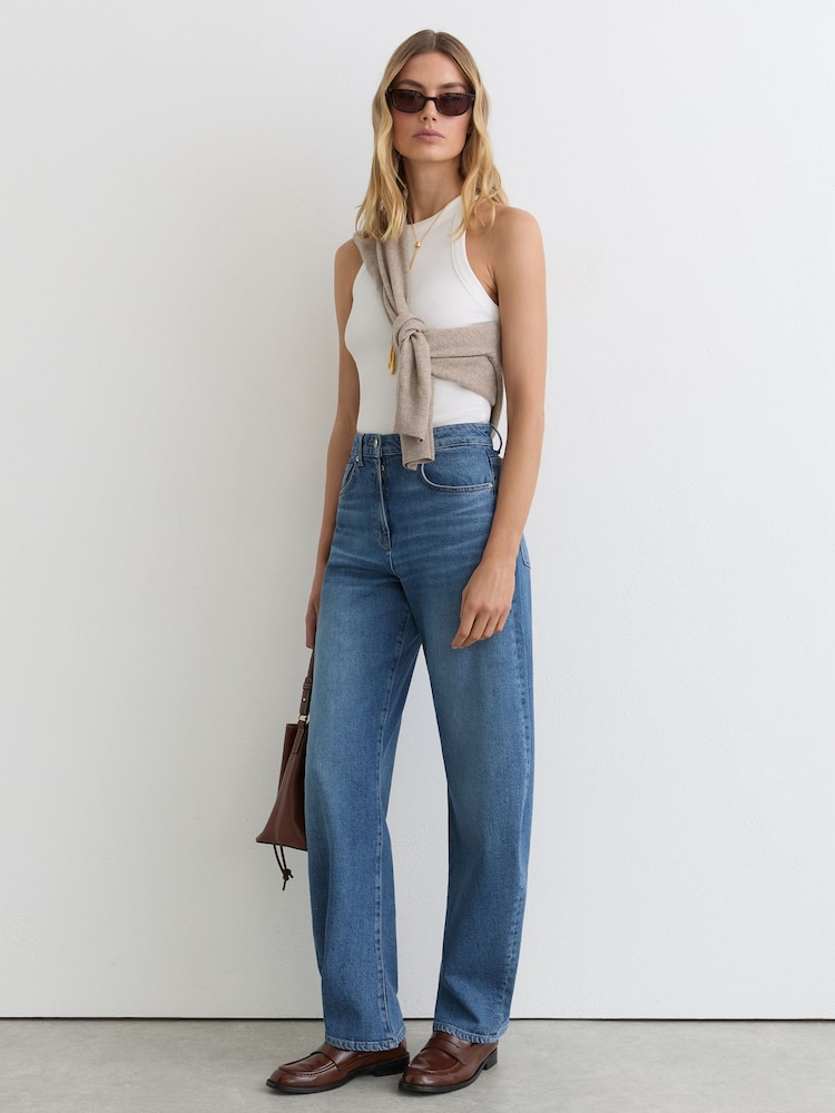Reiss Mid Blue Sabel Jeans - Image 1 of 6