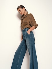 Reiss Addie Wide-Leg Jeans - صورة 5 من 7