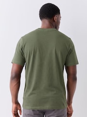 BOSS Moss Green Regular Fit Logo T-Shirt - Image 2 of 5