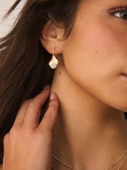 Qızıl Ton - Üzvi Pave Parıldayan Sırğalar - 2şəkildən 2 şəkil