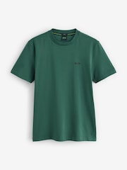 BOSS Dark Green Regular Fit Logo T-Shirt - Image 1 of 1