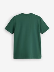 BOSS Dark Green Regular Fit Logo T-Shirt - Image 5 of 5
